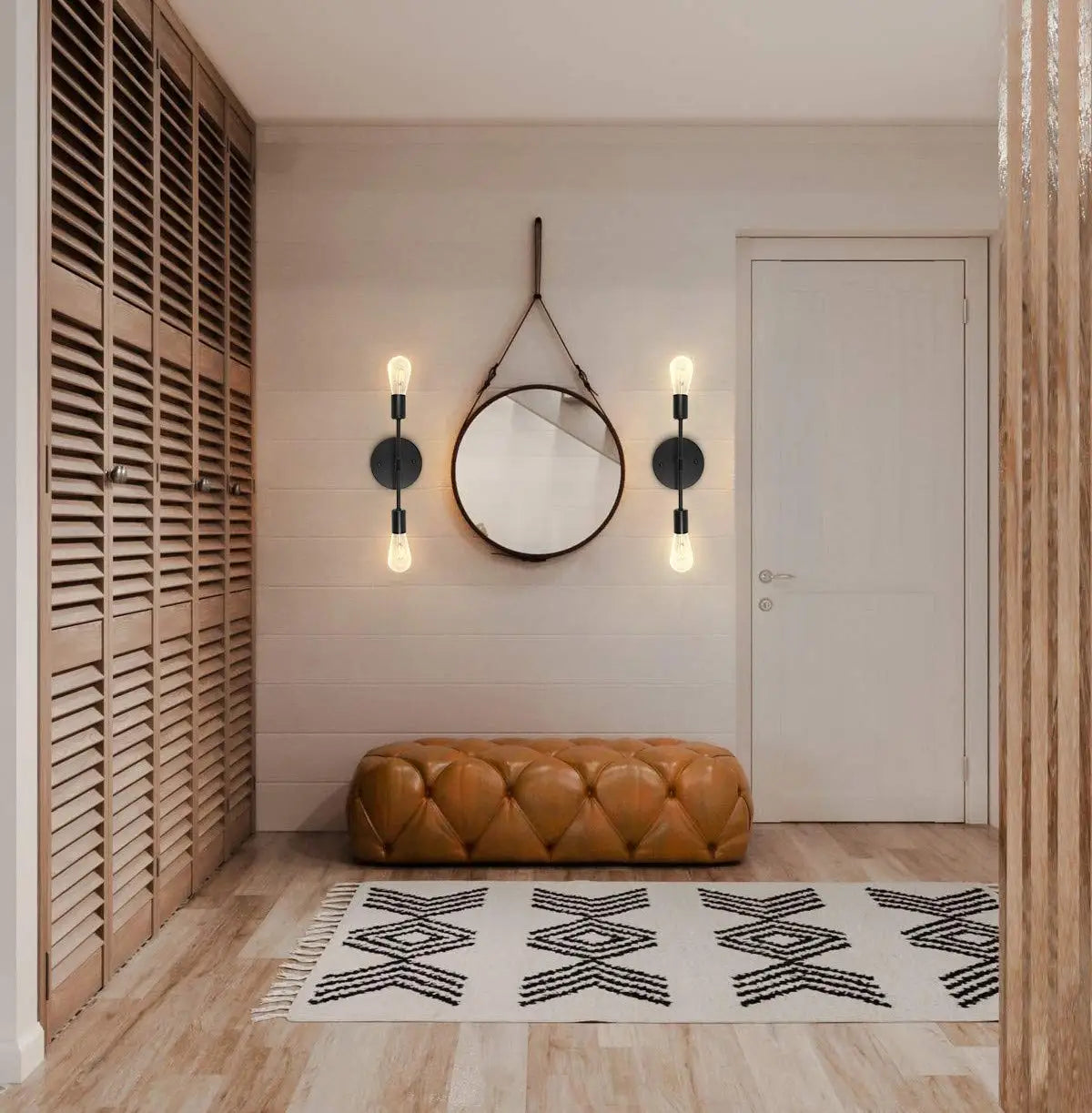 applique murale led vintage avec interrupteur à tirette - vue 11 sur 17
