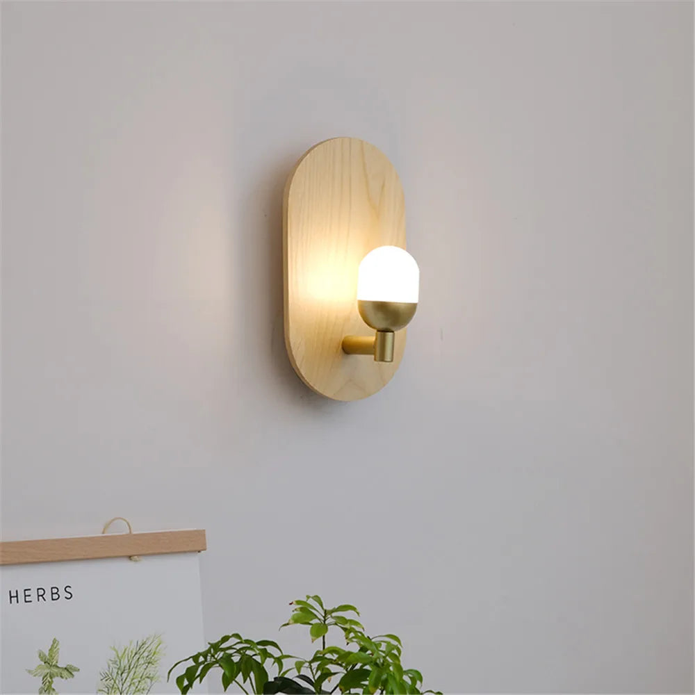 applique murale nordique en bois pour décoration intérieure moderne - vue 2 sur 10