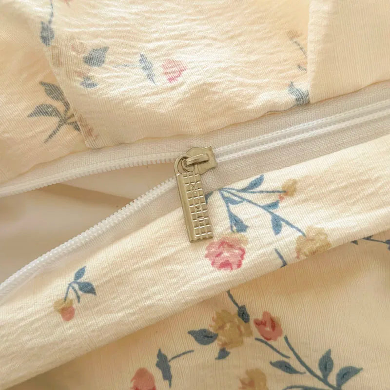 housse de couette bonenjoy en dentelle imprimée avec volants