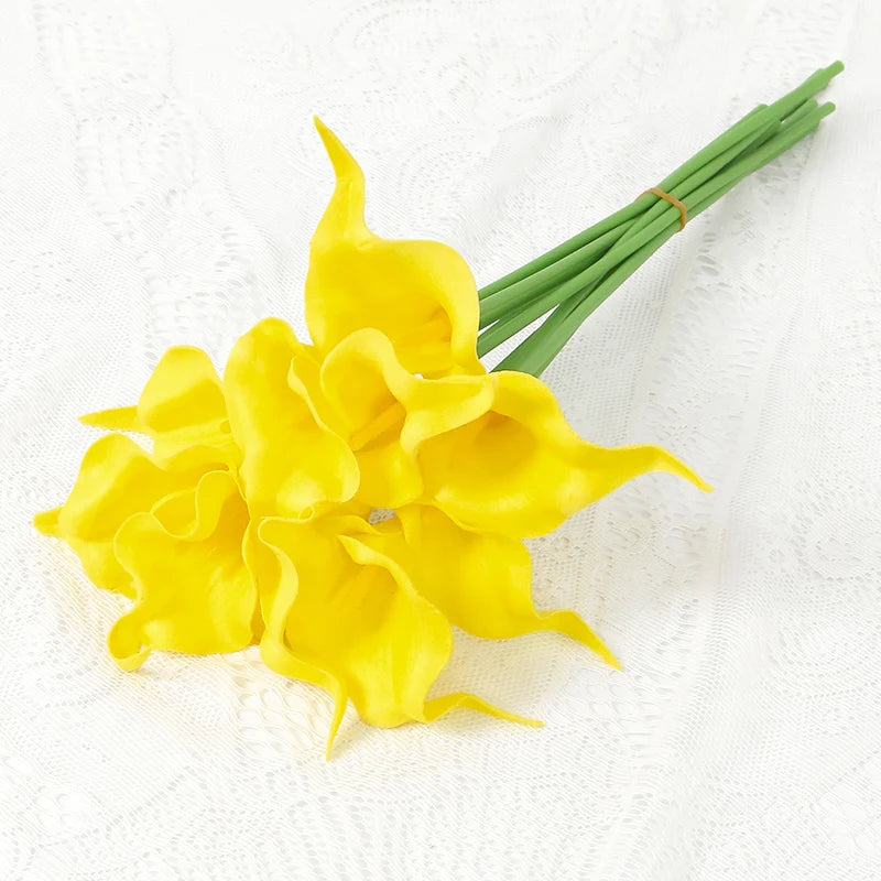 lot de fleurs artificielles lys calla pour mariage et décoration florale - vue 21 sur 23