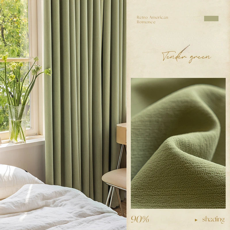 Rideau style américain moderne occultant salon chambre fenêtres - vue 8 sur 15