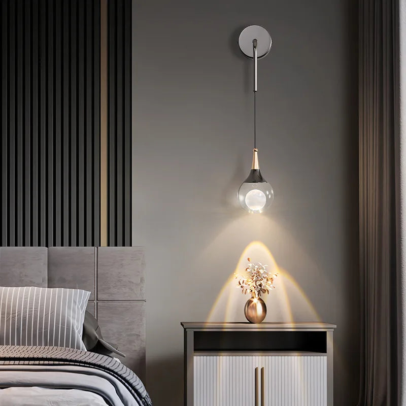 applique murale led créative en forme de méduse - vue 3 sur 9