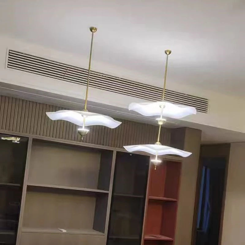 lustre créatif nordique en forme de lotus pour décoration intérieure - vue 3 sur 10