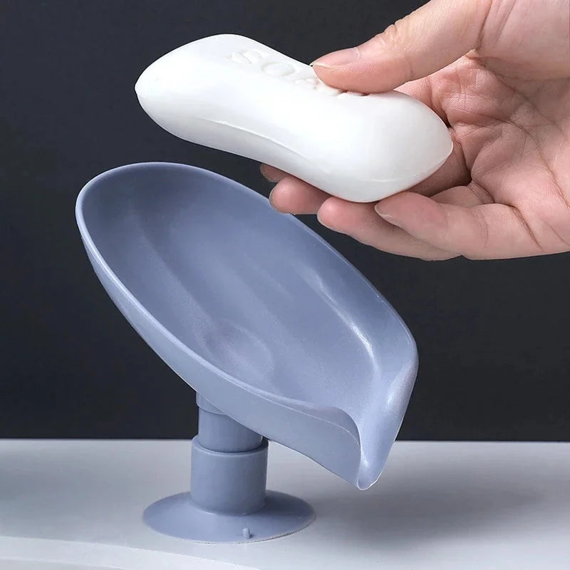 boîte à savon en forme de feuille pour salle de bain - vue 4 sur 7
