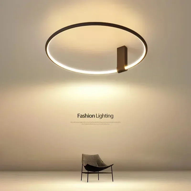 Plafond moderne à LEDs lumière pour chambre salon salle à manger étude rotatif Lustre décoration de la maison luminaire Lustre