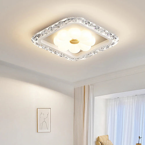 plafonnier à led moderne en cristal pour décoration intérieure - vue 5 sur 11
