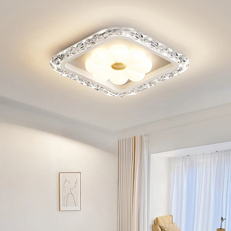 plafonnier à led moderne en cristal pour décoration intérieure - vue 5 sur 11