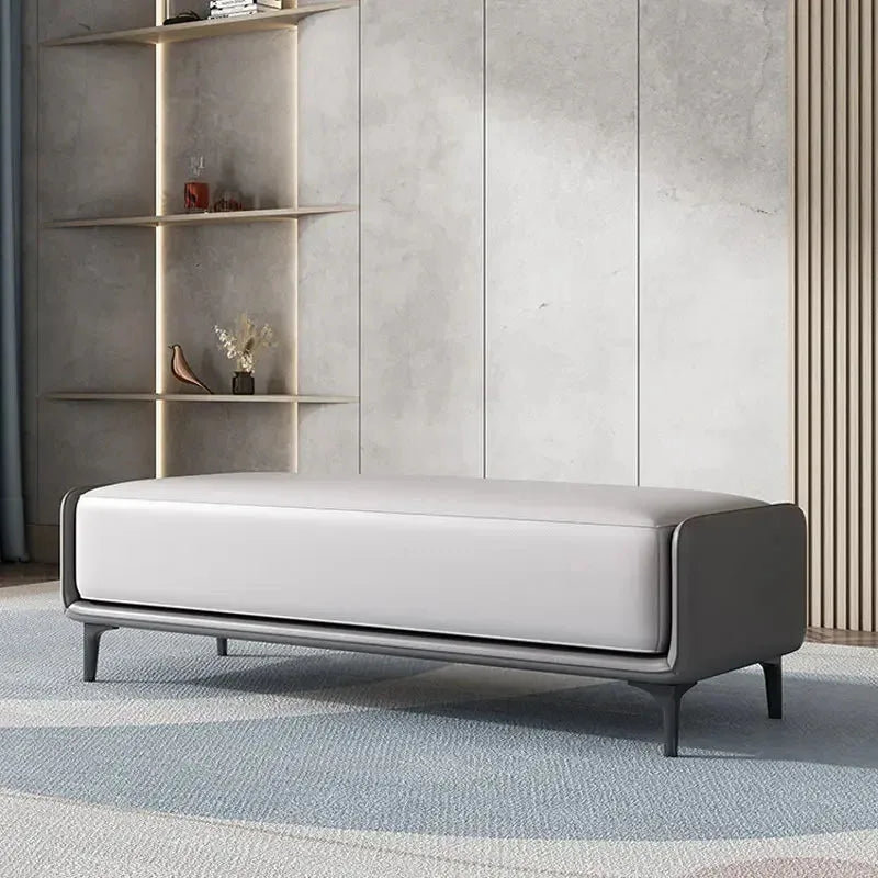 tabourets en cuir italien design pour salon et chambre - vue 10 sur 15