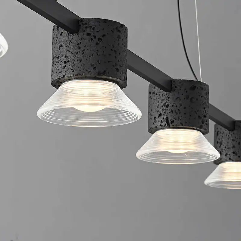suspension minimaliste moderne en pierre acrylique personnalisée - vue 3 sur 7