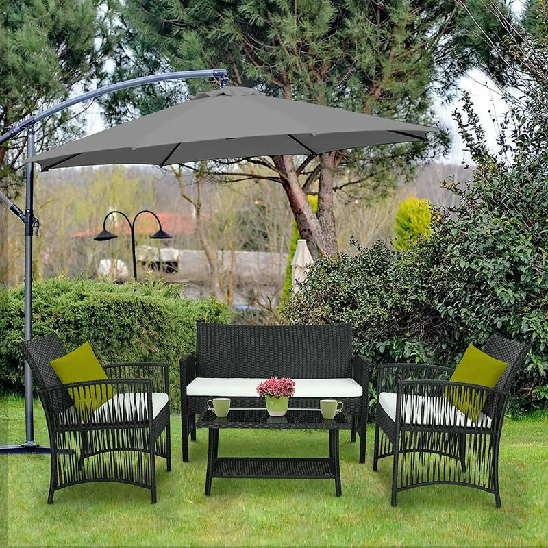 ensemble de meubles de jardin en rotin pour extérieur