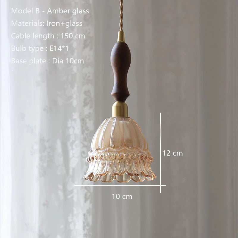 lustre moderne en verre pour éclairage intérieur vintage - vue 9 sur 12