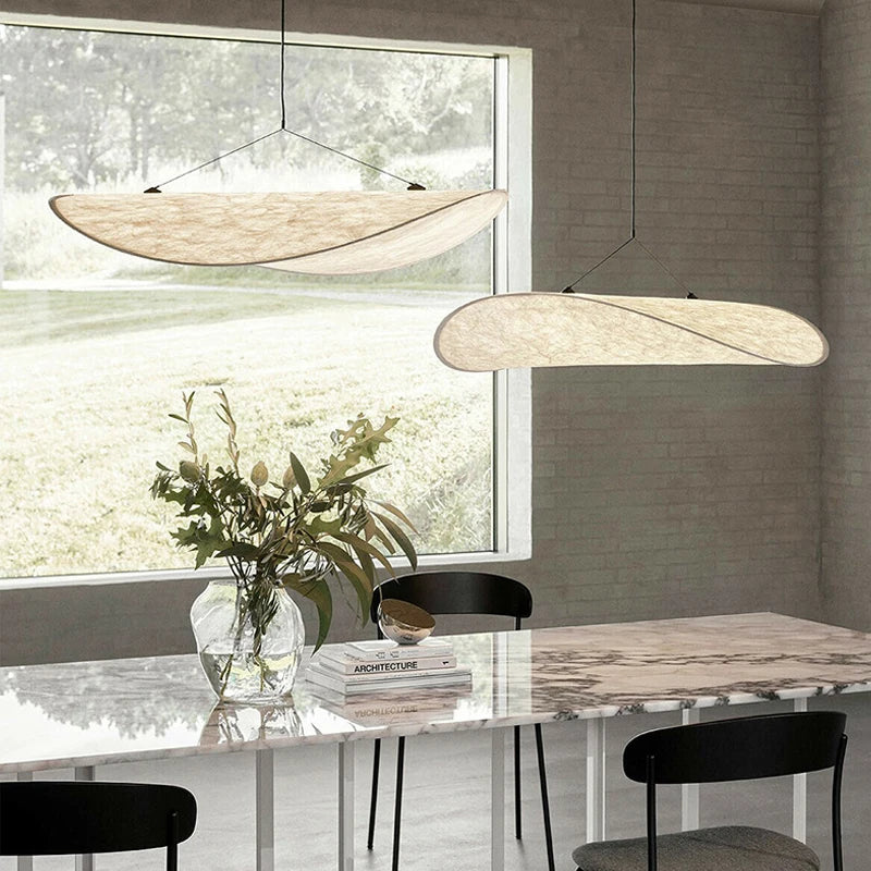 Lustre style soie LED salon salle à manger décoration de la maison chambre Loft - vue 6 sur 13