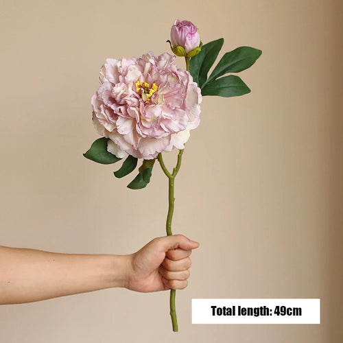 bouquet de pivoines artificielles en soie pour mariage et décoration intérieure - vue 9 sur 21