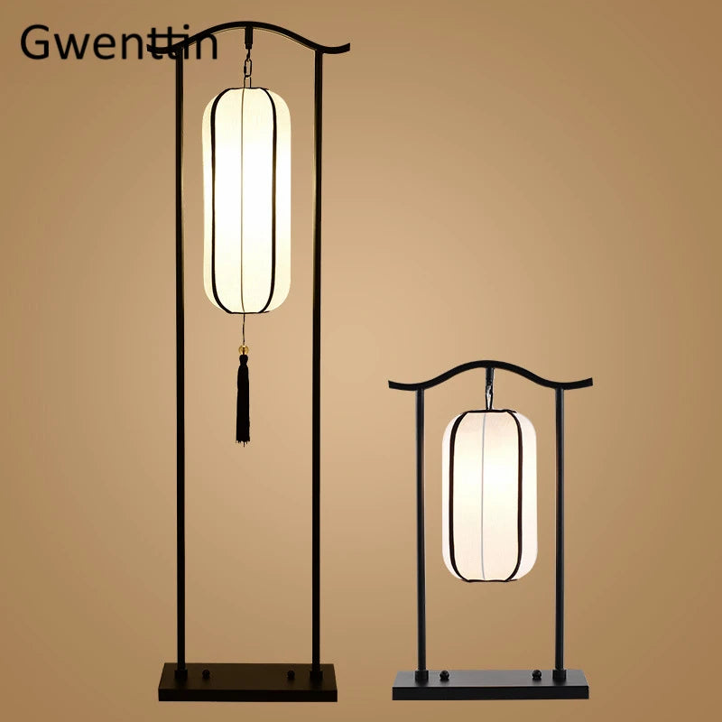 lampadaire classique en tissu pour décoration intérieure - vue 2 sur 13