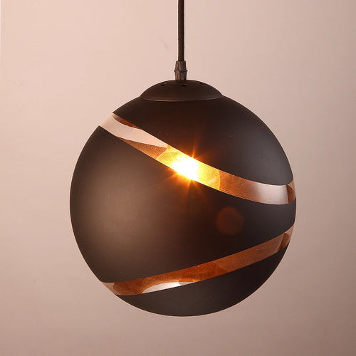 suspension nordiques modernes en verre pour décoration loft bar - vue 3 sur 8