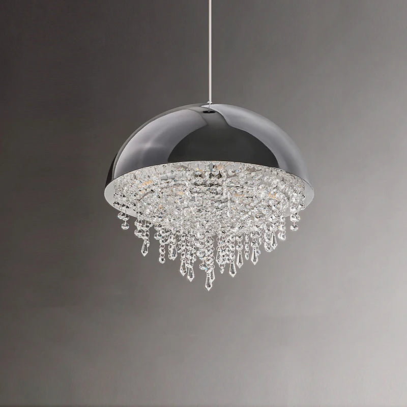 suspension créative en cristal hémisphère pour intérieur élégant - vue 5 sur 18