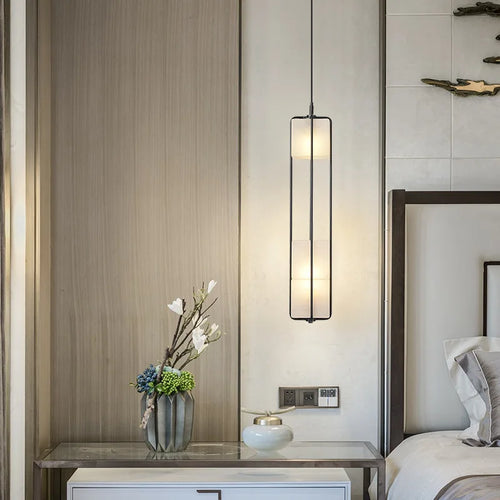 lustre art déco en verre et métal pour hôtel et bar - vue 3 sur 12