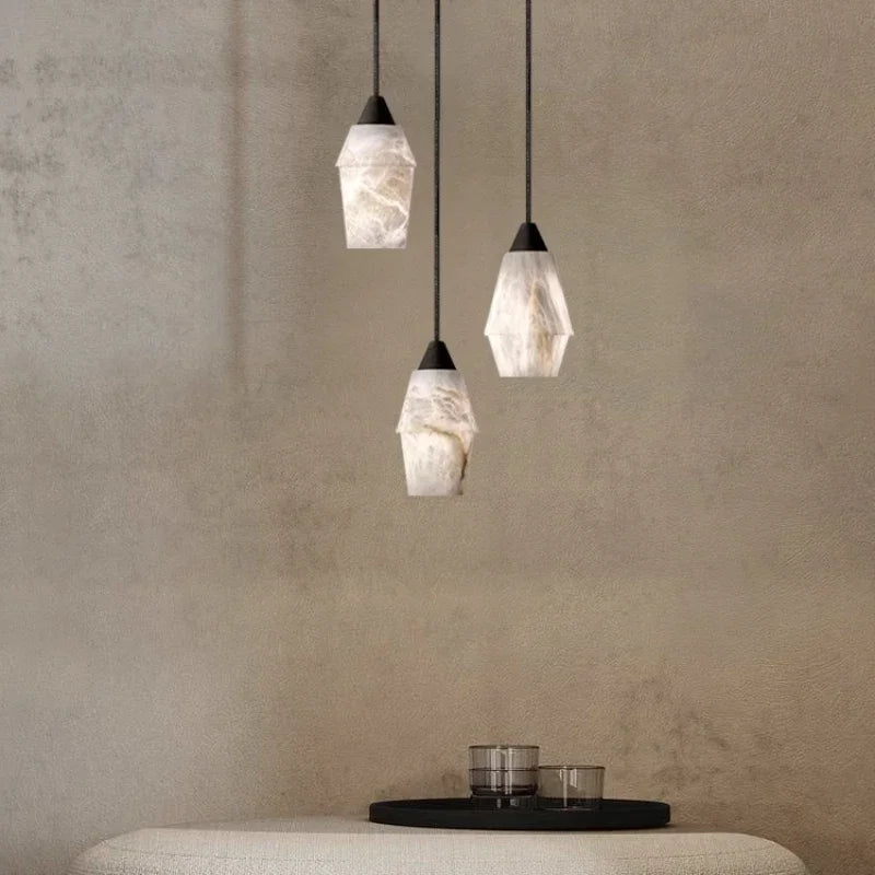 lustre moderne en marbre pour décoration intérieure élégante - vue 3 sur 9