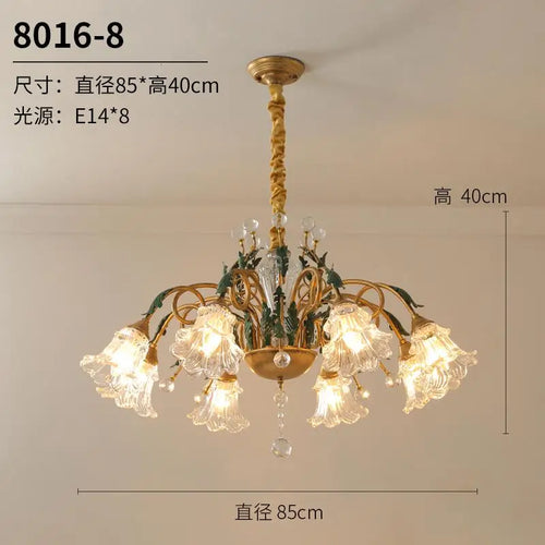 lustre moderne en cristal pour un éclairage raffiné - vue 9 sur 10