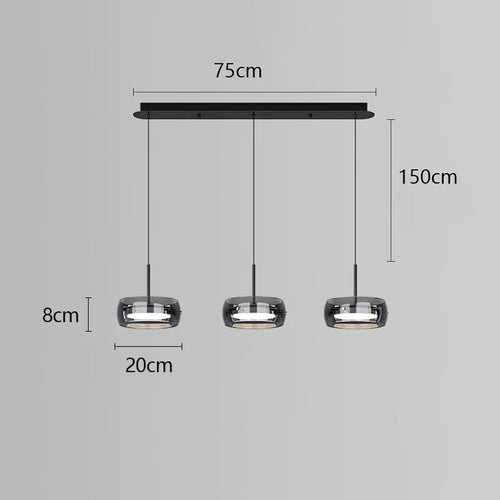 lustre à led pour décoration intérieure moderne et élégante