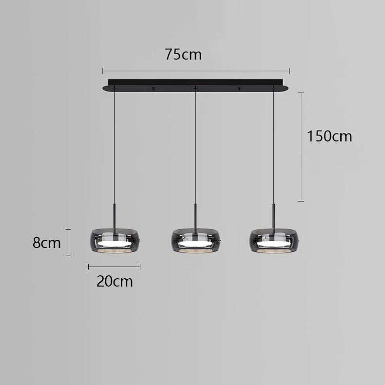 lustre à led pour décoration intérieure moderne et élégante - vue 8 sur 10
