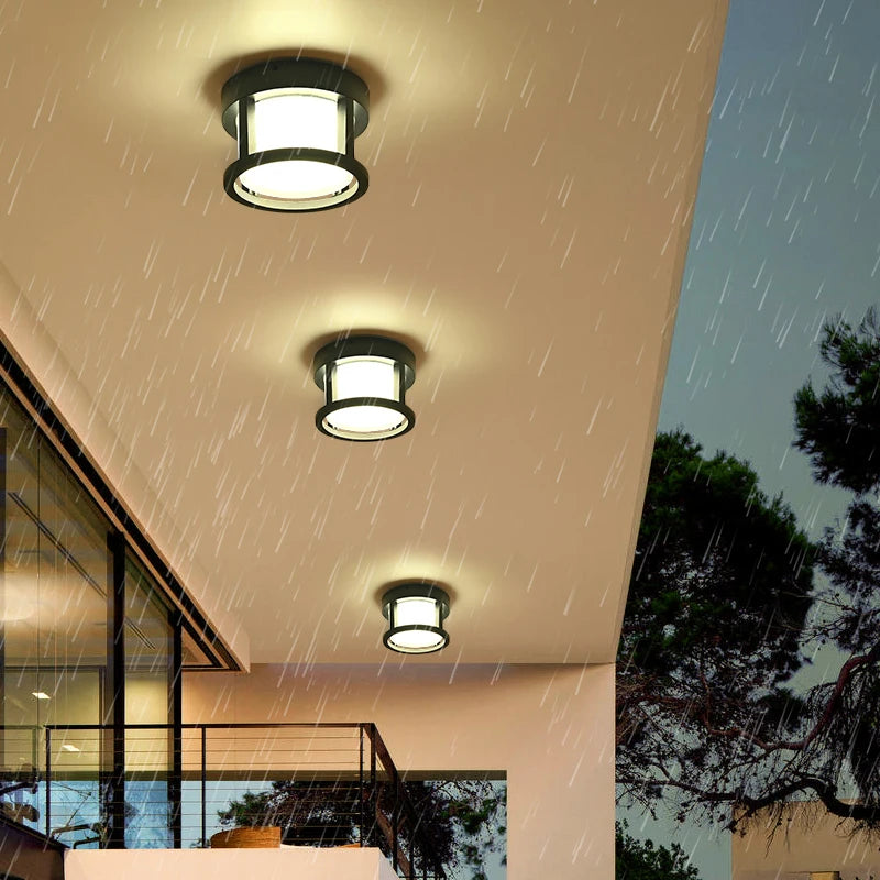 plafonnier moderne étanche pour décoration intérieure élégante - vue 5 sur 8