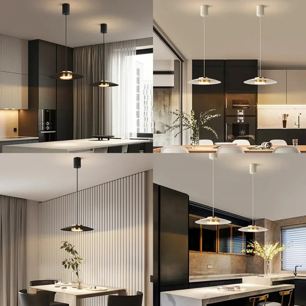 suspension moderne design led pour éclairage intérieur décoratif - vue 6 sur 8