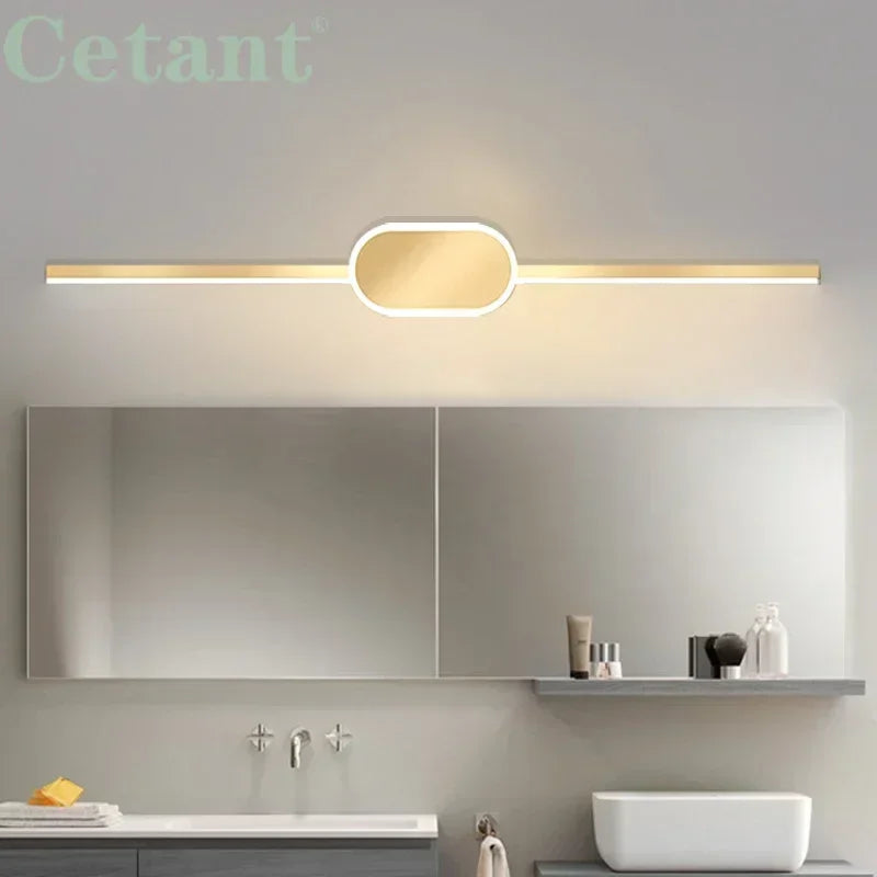 Applique murale LED moderne avec miroir décoratif