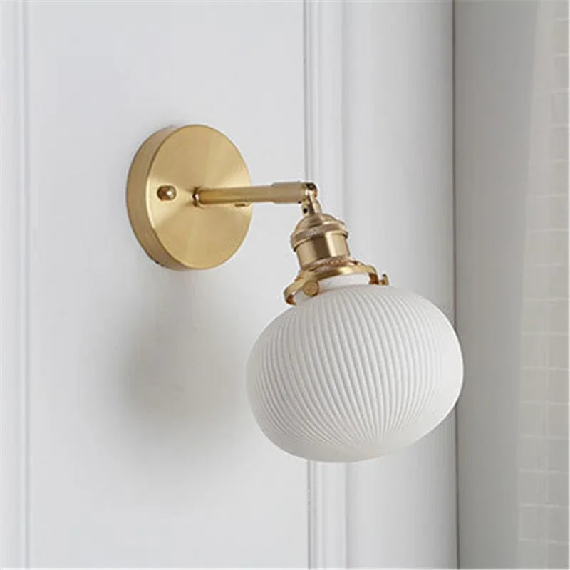 applique murale led nordique moderne en céramique vintage - vue 12 sur 15