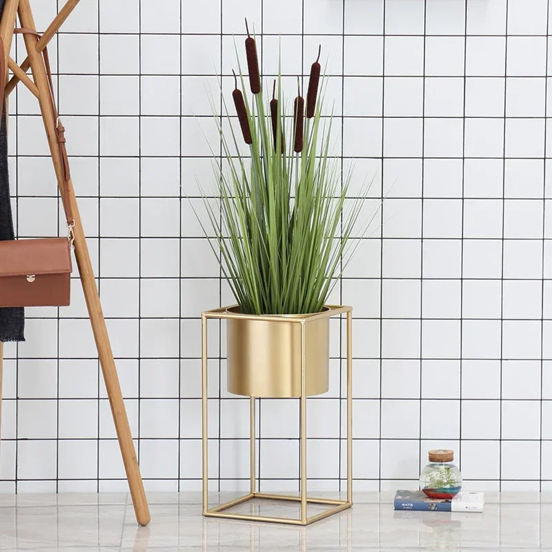 support de plantes nordique en fer forgé pour décoration intérieure et extérieure - vue 4 sur 12