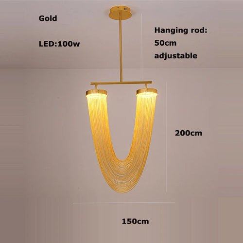 lustre artistique à led design à intensité variable et luminaire suspendu - vue 21 sur 21