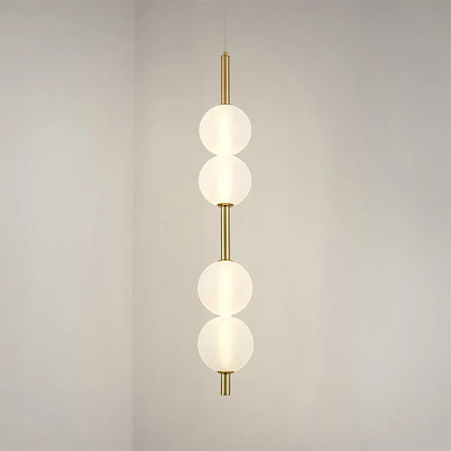 lustre nordique en verre et métal pour diverses utilisations avec cordon réglable - vue 5 sur 7