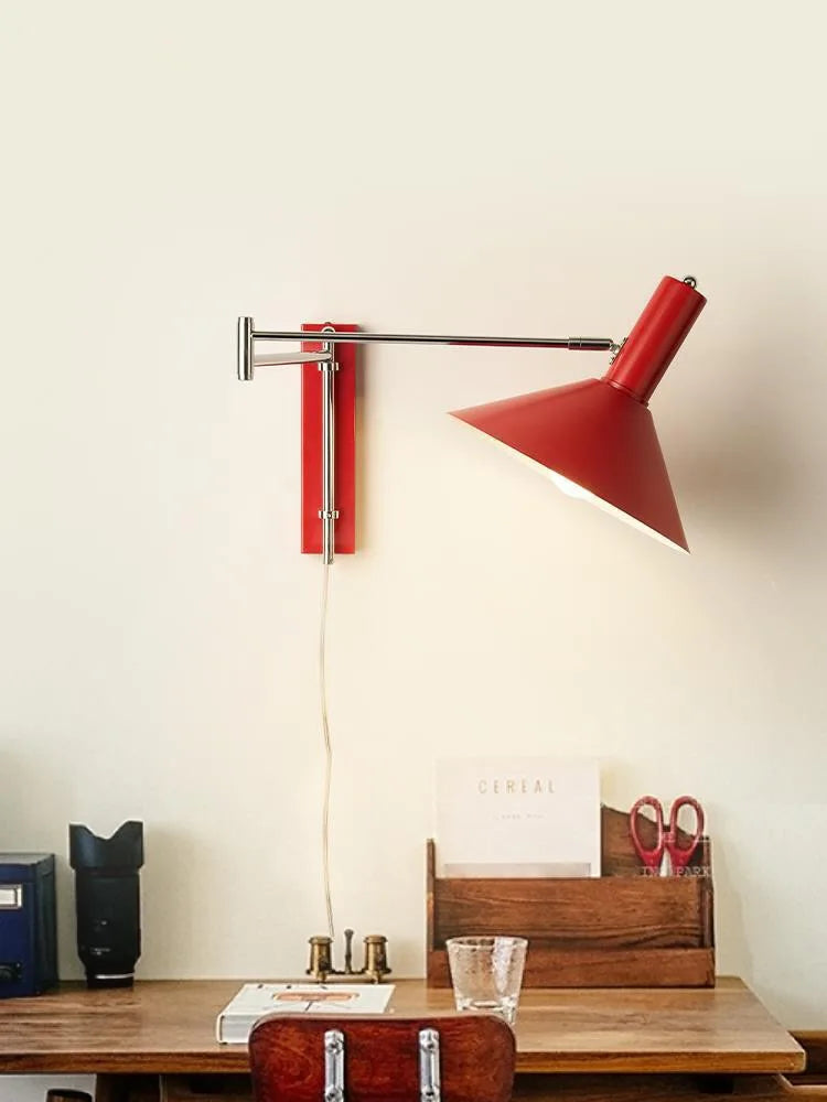 applique murale led vintage rotative pliante pour hôtel