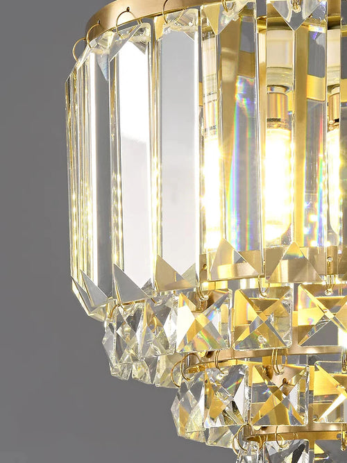 lustre en cristal de cuivre design pour décoration moderne - vue 7 sur 7