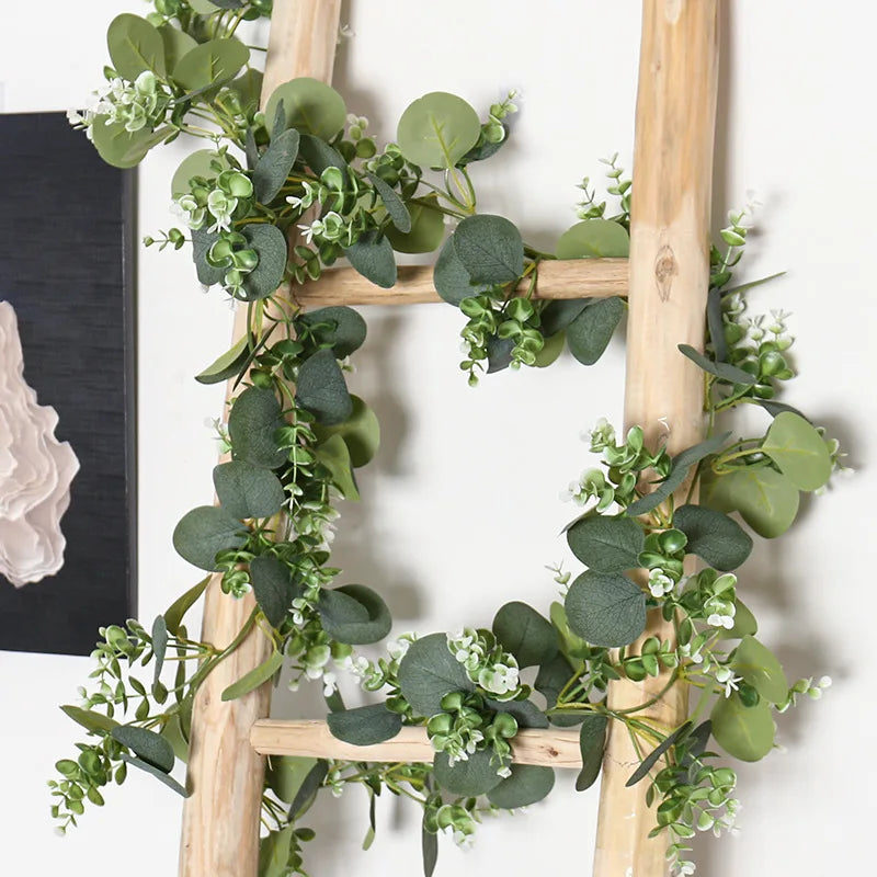 guirlande eucalyptus artificielle pour décoration de mariage et jardin - vue 6 sur 14