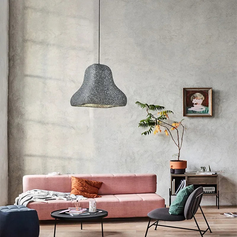 Wabi Sabi Restaurant LED Chandelier Personality Bar Island Table Lamp Nordic Designer Living Room Exhibition Hall Pendant Lights - vue 4 sur 10