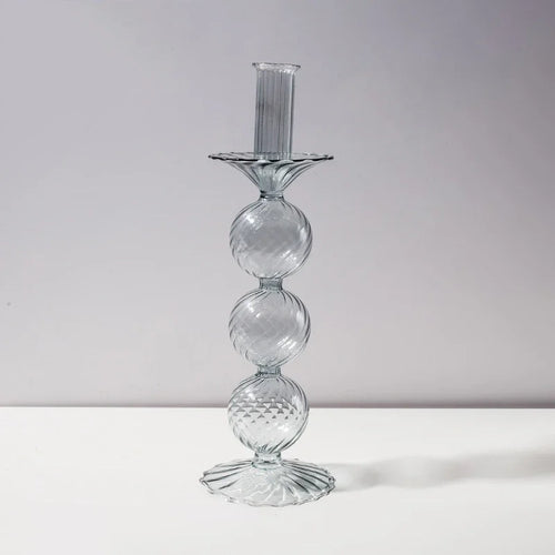 bougeoir en verre pour décoration de mariage et centre de table - vue 9 sur 29