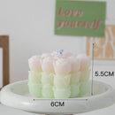 bougie parfumée big cube pour décoration moderne et aromathérapie