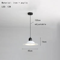 suspension lampe led métal avec lumière réglable et modifiable