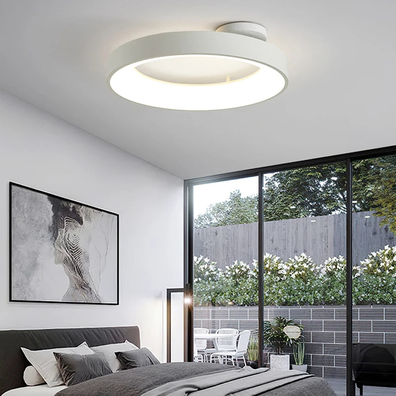 lustre led nordique simple pour décoration intérieure morandi - vue 6 sur 8