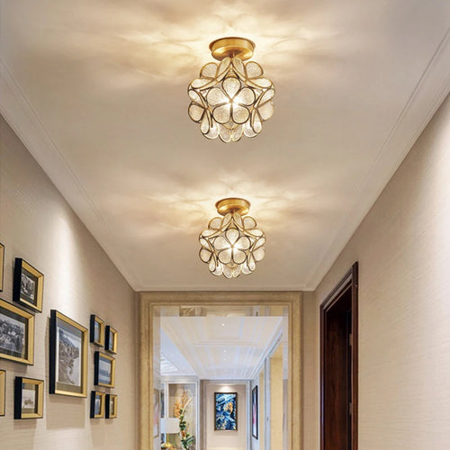 plafonnier moderne en cristal led pour décoration luminaire - vue 6 sur 7