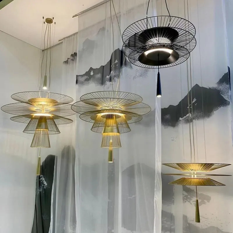 Lustre LED design nordique pour salon salle à manger cuisine Tables à manger barre lampe de chevet décor à la maison luminaire suspendu