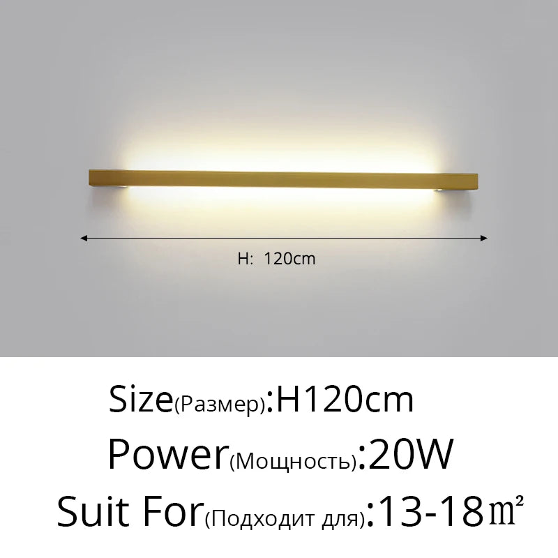 Applique murale à bande LED minimaliste moderne - vue 14 sur 16