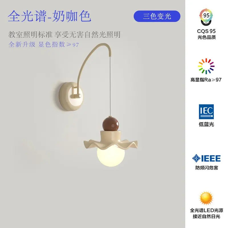 suspension fleur en éclairage nordique pour enfants et décorations - vue 14 sur 16