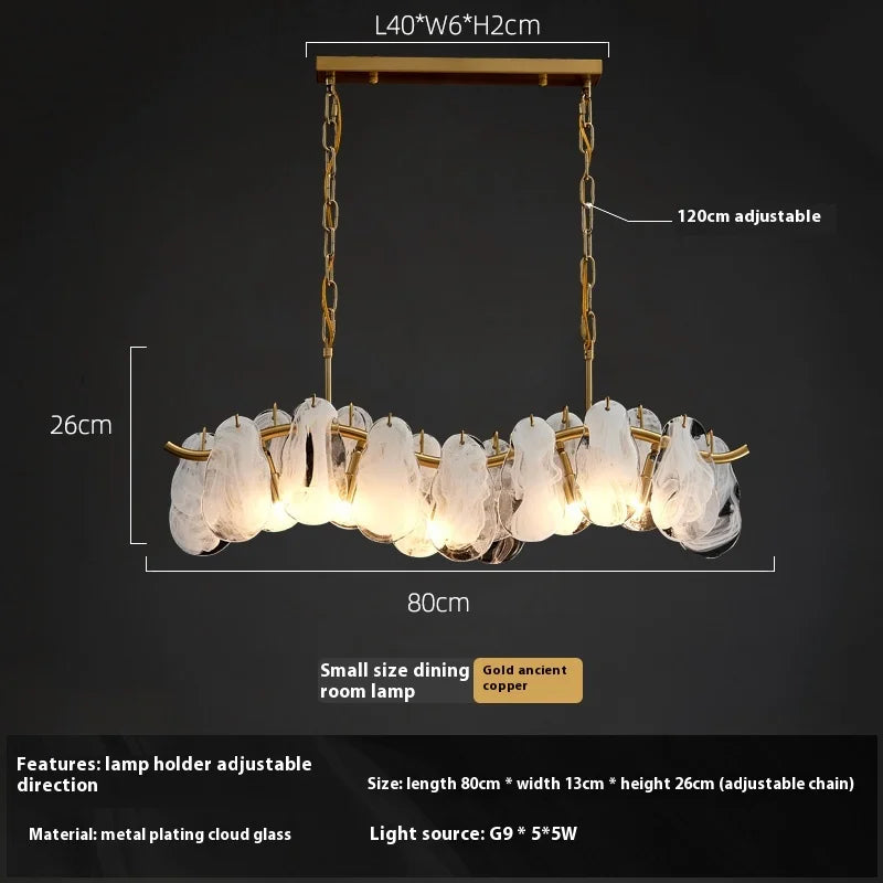 suspension en verre nuage design haut de gamme pour intérieur élégant - vue 8 sur 8