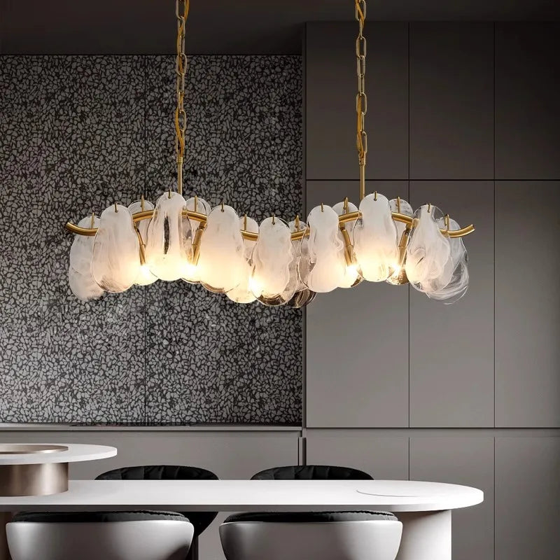 suspension en verre nuage design haut de gamme pour intérieur élégant - vue 2 sur 8