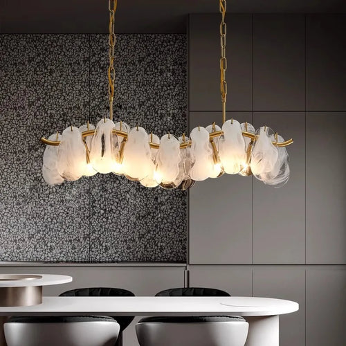 suspension en verre fait main pour un intérieur luxueux - vue 4 sur 8