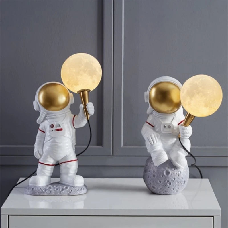 Nordique LED personnalité astronaute lune applique chambre d'enfants cuisine salle à manger chambre étude balcon allée lampe décoration