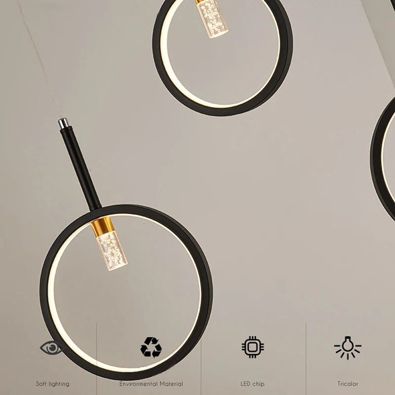 suspension moderne à led pour intérieur élégant et design - vue 5 sur 10