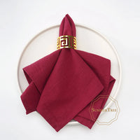 Serviette de table coton lavé style vintage campagne